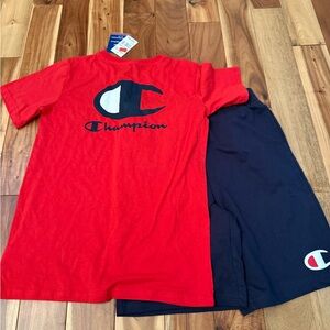 Champion Kids Red and Navy T-Shirt